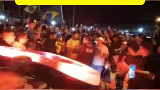 apoiadores a manifestação