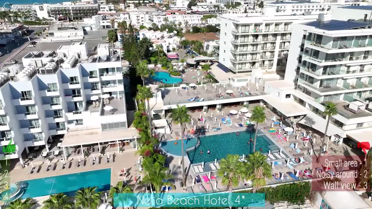 Nelia Beach Hotel - Ayia Napa Cyprus - Drone review