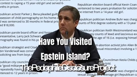 How many times did you go to Epstein Island?