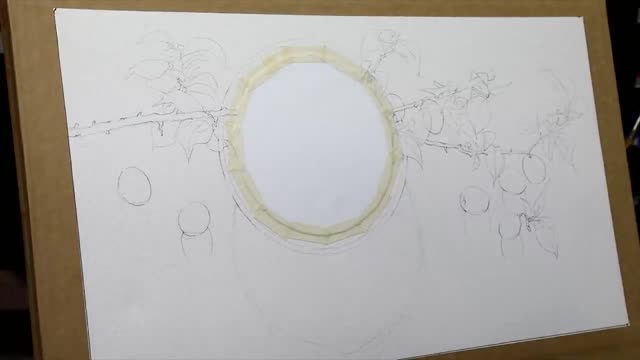Delicate flower painting painting process 2