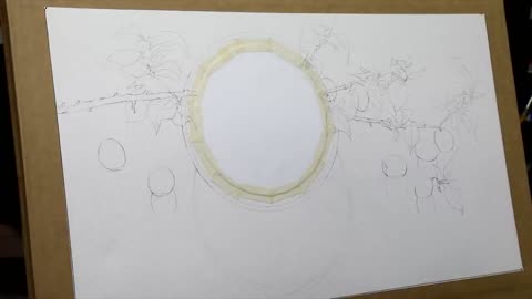 Delicate flower painting painting process 2