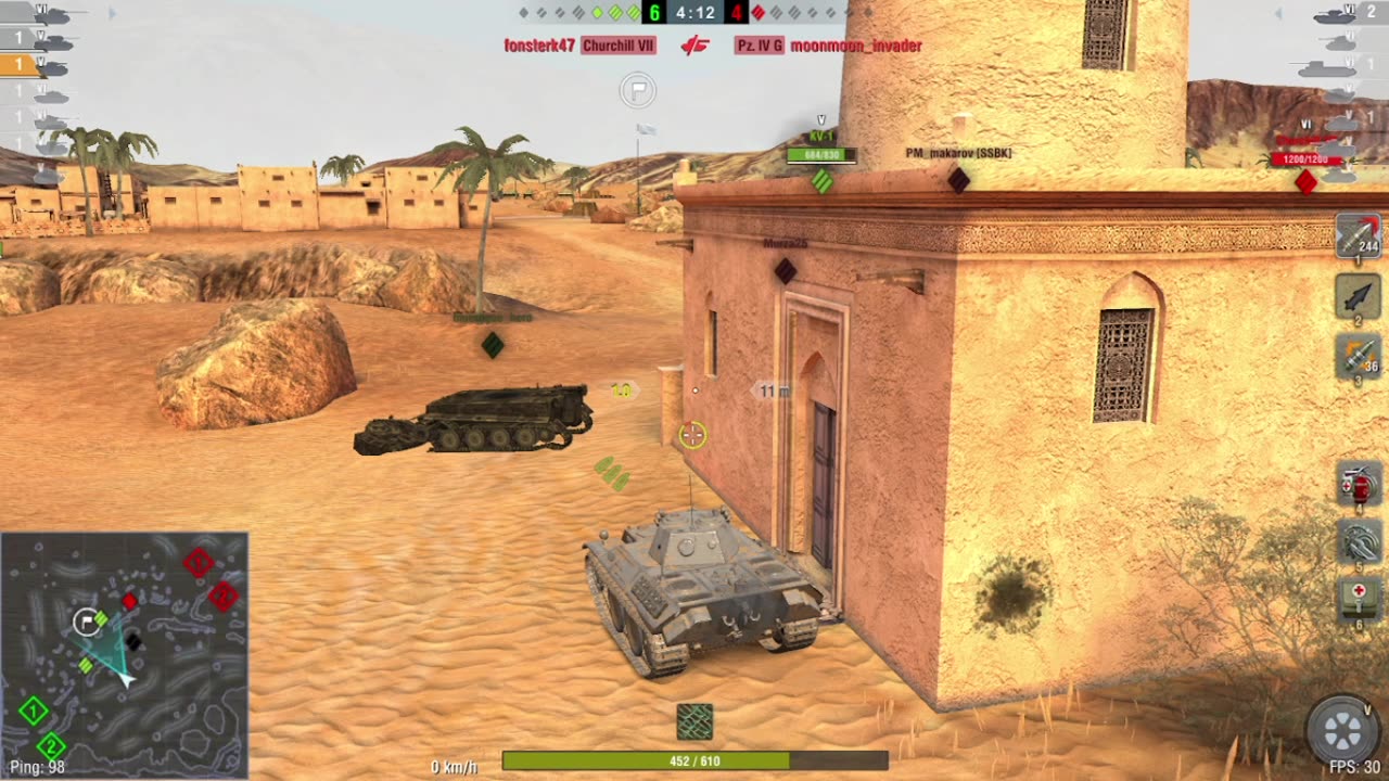 Battle with Light Tank Leopard Tier 5