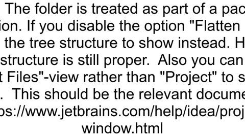 intellij subfolders structure