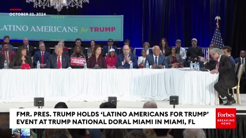 Trump Holds 'Latino Americans For Trump' Roundtable In Miami, Florida