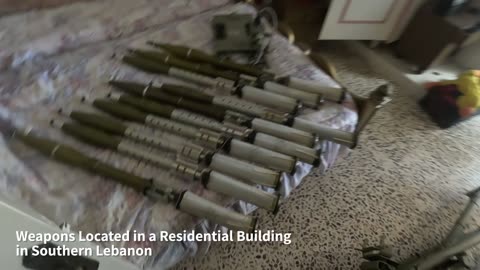 Attached is footage of the weapons located: