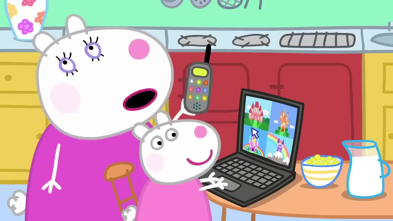 PEPPA PIG ENGLISH EPISODES ! PEPPA PIG SPOTS DUCKS AHEAD OF THE TRAIN !! PEPPA PIG !!!!