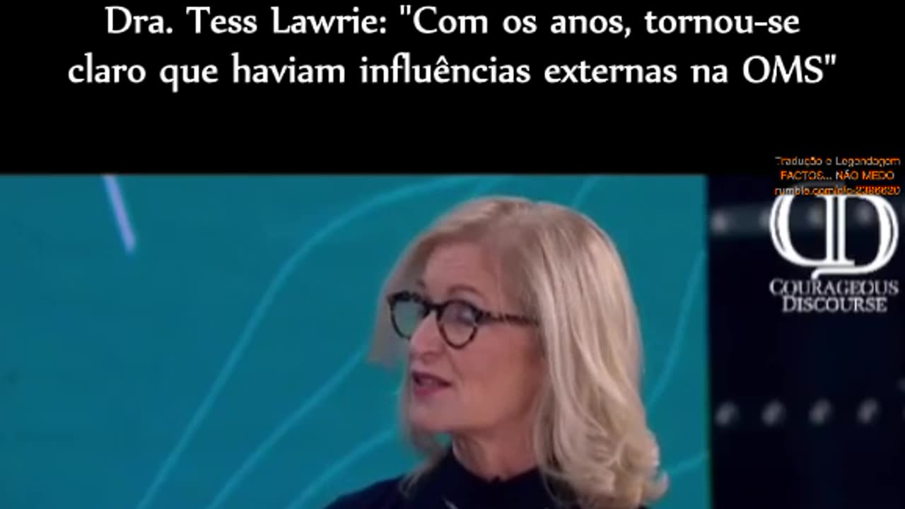 📢🔥DR. TESS LAWRIE: COM OS ANOS, TORNOU-SE CLARO QUE EXISTIAM INFLUÊNCIAS EXTERNAS NA OMS🔥📢