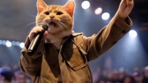 Cat concert funny video
