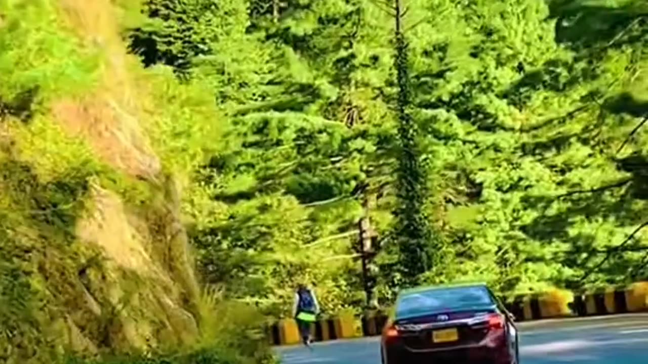 Beautiful View Road of Nathia Gali Pakistan