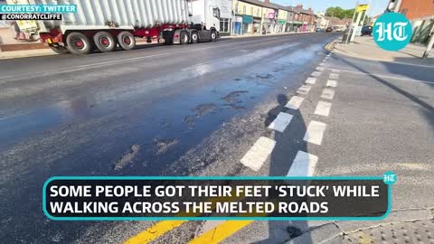 Sweltering heat in UK melts train signal, roads turn into sticky black goo Watch