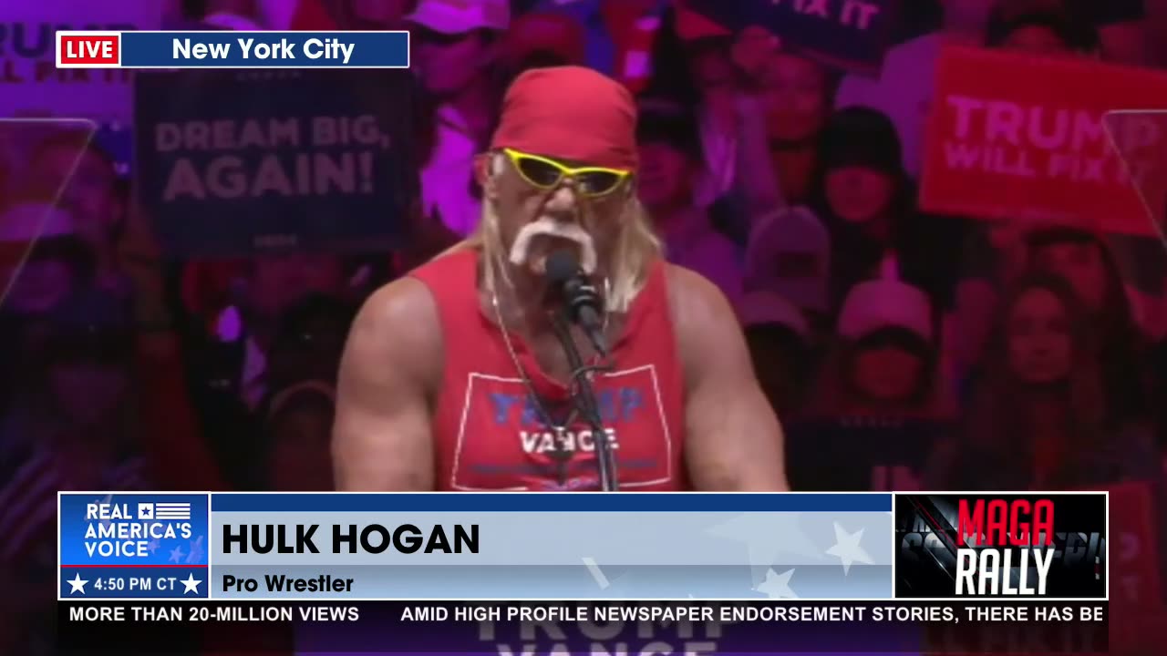 Hulk Hogan’s FULL Speech at Trump’s MSG Rally