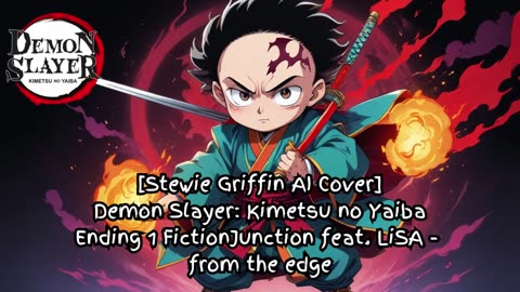 [Stewie Griffin sings/AI Cover]Kimetsu no Yaiba S1 Ending FictionJunction feat. LiSA - from the edge