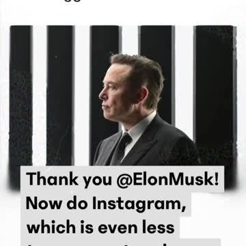 Thank you Elon Musk!