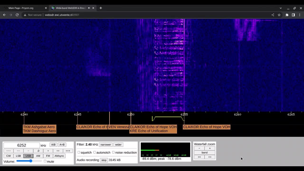 S11a Cherta 18/11/2022 1400 UTC 6252kHz