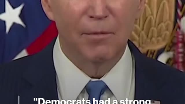 "Democrats had a strong night," Pres. Biden says on the midterm elections.