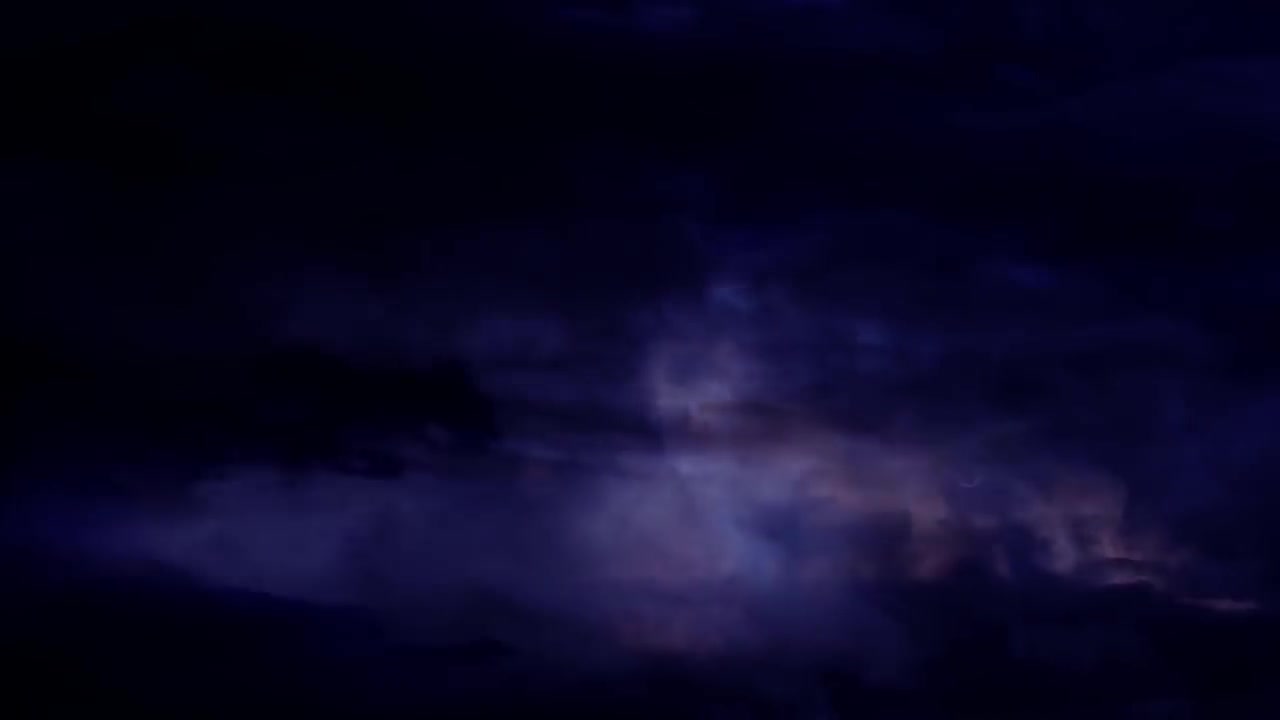 Thunderstorm And Lightning Strikes At Night Background Video Effects HD
