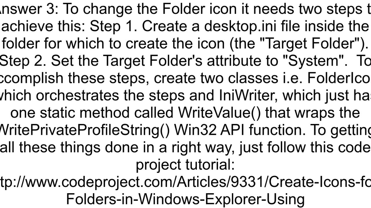 Change of folder Icon takes longer time to show the updated icon