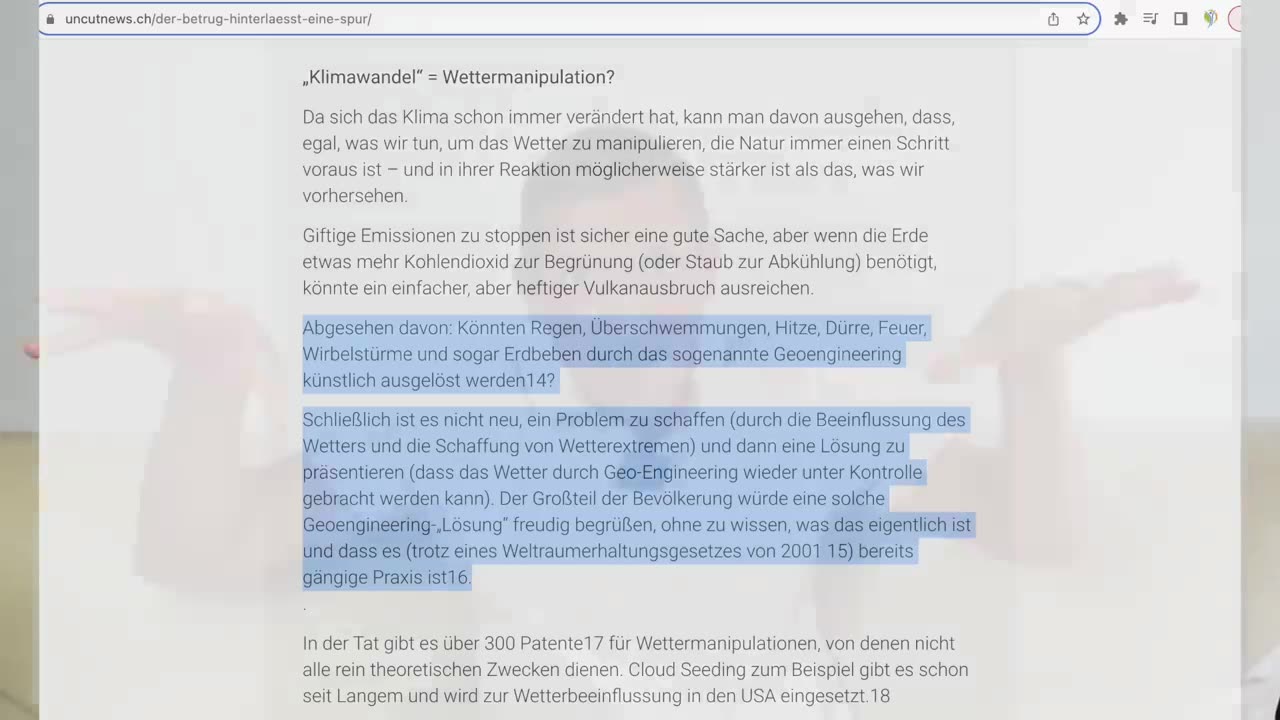 Süddeutsche Zeitung_ “Wir verändern die Wolken” 😵