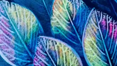 amazing print leaf art