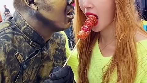 Funny statue