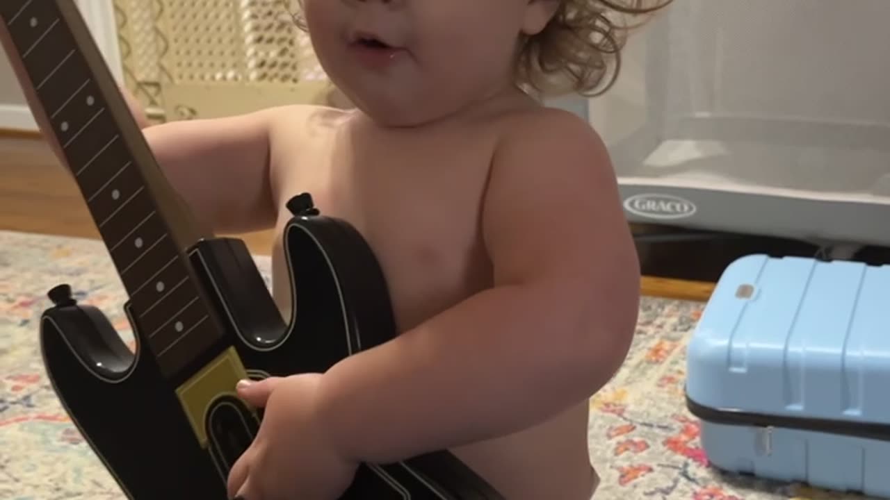 Adorable Toddler Sings Hard Rock Lullabies