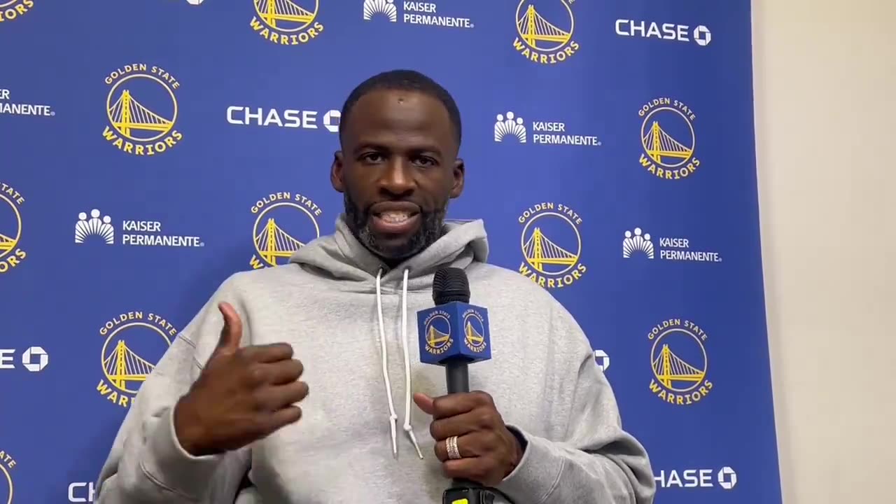 Draymond Green on the big starting group with him, TJD, Kuminga and Wiggins: