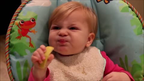 Babies Try Lemon for the First Time! Try not to laught...bet ya will! LMAO!!!