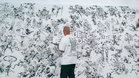 Our Game (ft. Kim Jung Gi) | Anniversary 2019 Mural Time Lapse - League of Legends