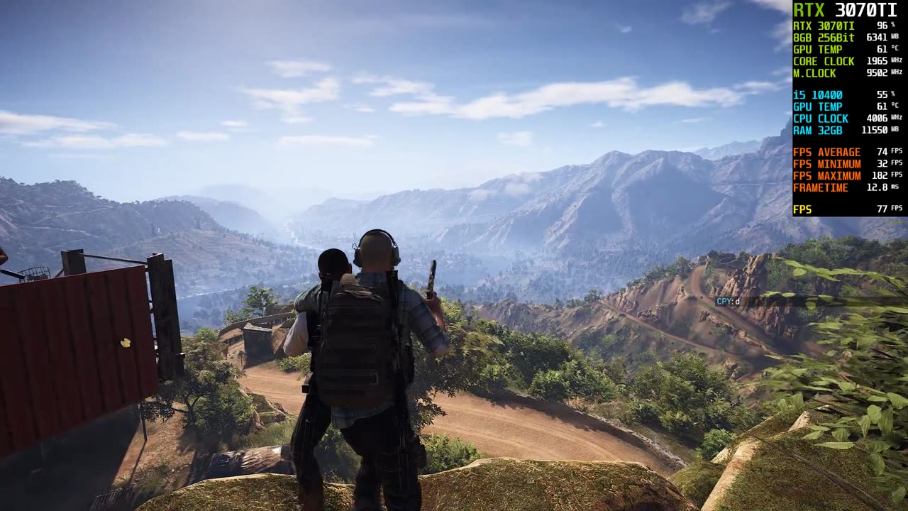 Ghost Recon Wildlands - RTX 3070 Ti 8GB - i5 10400 - MAX Setting - 1440p