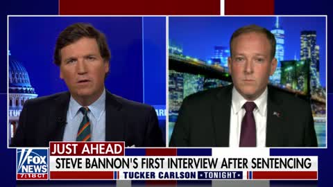 Republican New York gubernatorial candidate Lee Zeldin speaks with Tucker Carlson.