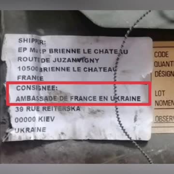 France supplied ammunition to the Ukrainian military by diplomatic mail