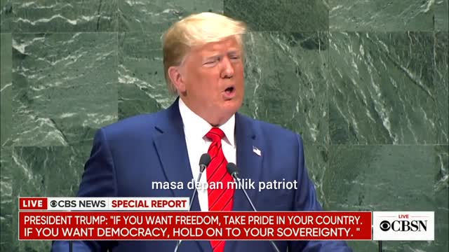Trump: 'Masa depan bukan milik Globalis, masa depan milik Patriot'