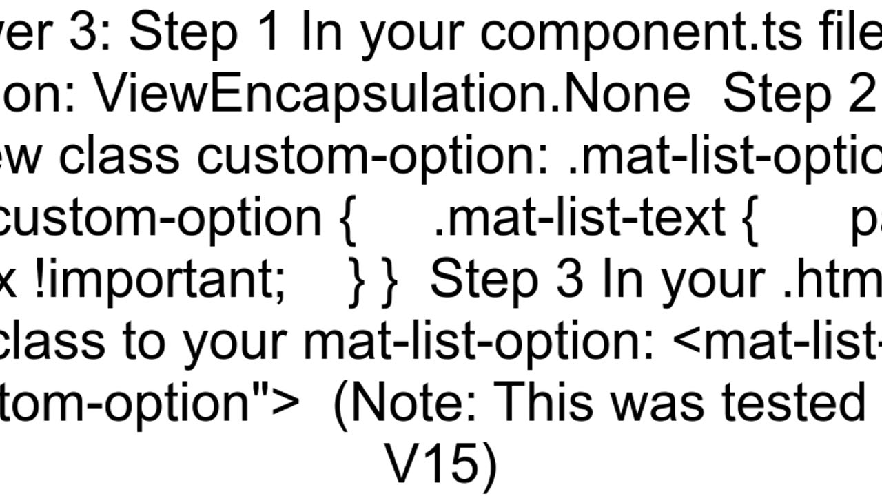 Angular How to remove paddingright from matlisttext