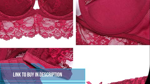 NING GEGE Women Lace Bra and Panties and Garter and Stockings 4pcs