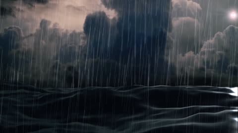 Ocean waves with rainfall 1 hr