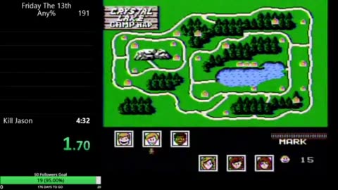 Friday the 13th NES Personal Best Time (speed run)