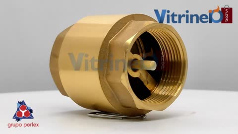 Válvula de latão 1 1/4'' para Retenção horizontal/vertical com Mola com rosca interna. Cod.4644