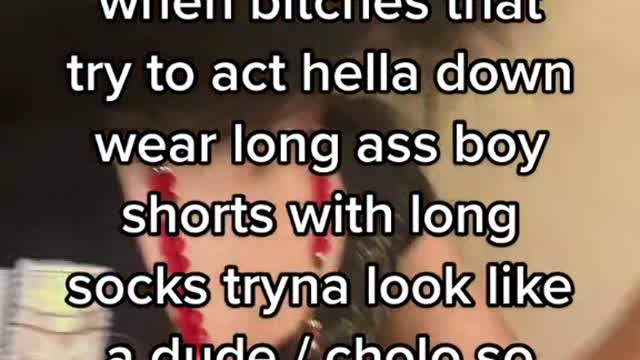 LMAO THEY LOOK GOOFY AS FUCK THINKING THEY LOOK “ hella firme ”