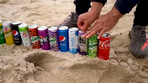 Big Underground Volcanic Eruption from Coca-Cola, Mtn Dew, Monster, Fanta, 7up, Mirinda and Mentos5