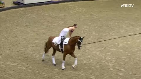 Manon Moutinho is the new WORLD CHAMPION | ECCO FEI World Championships 2022