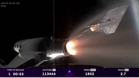 Virgin Glactic`s First Tourist Space Flight