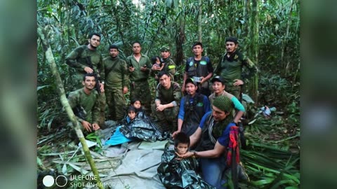 First images of children found in the Colombian Amazon released