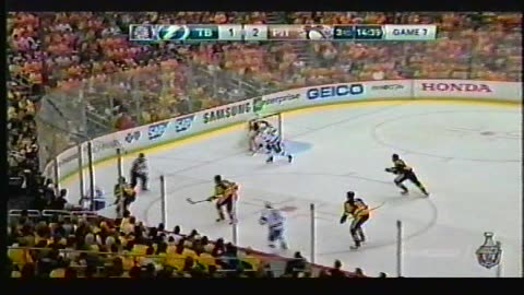 Le 7 ieme de La Finale de l'est de la ligue Nationale de Hockey Lightning de Tampa Bay vs Peinguins de Pittsburg