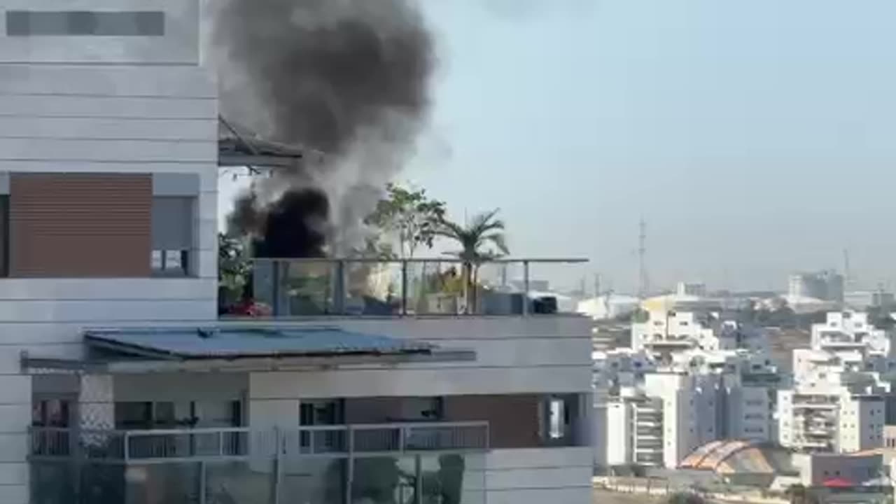 A drone reportedly struck a residential building in the southern city of Yavne a