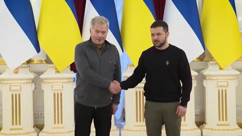 President of Finland Sauli Niinistö to Ukraine.