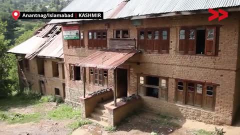 A School in South Kashmir Being Operated in Rundown Condition