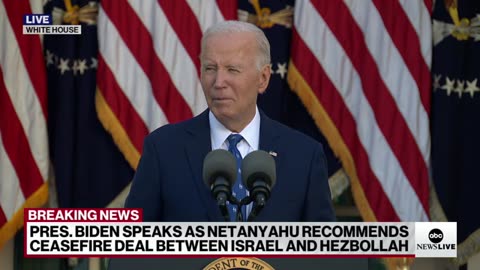 Biden says Israel and Lebanon agree to ceasefire