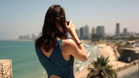 Beautiful Girl On Beach