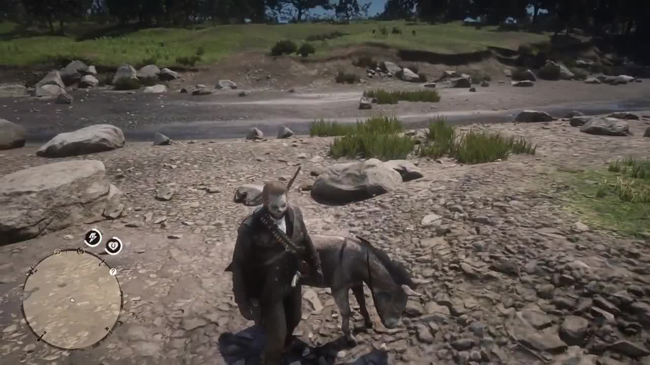 Red Dead Redemption 2 Riding a mini donkey