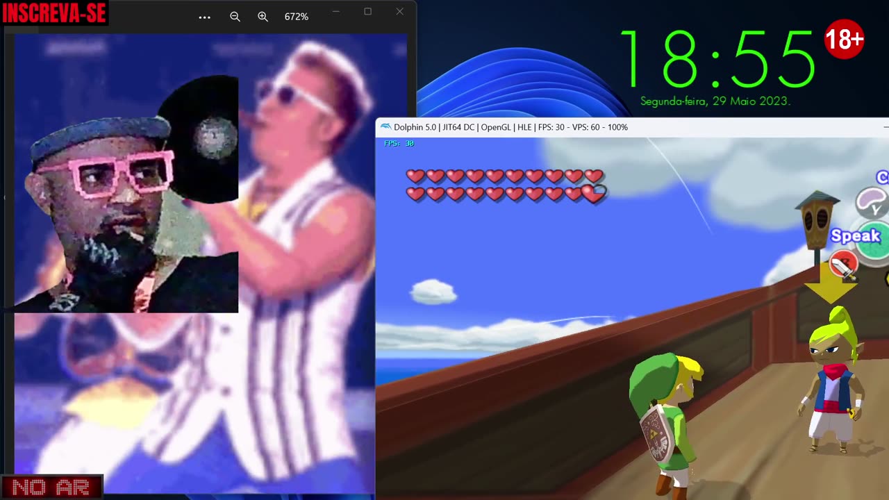 MODO JANELA com : wind waker : parte 02